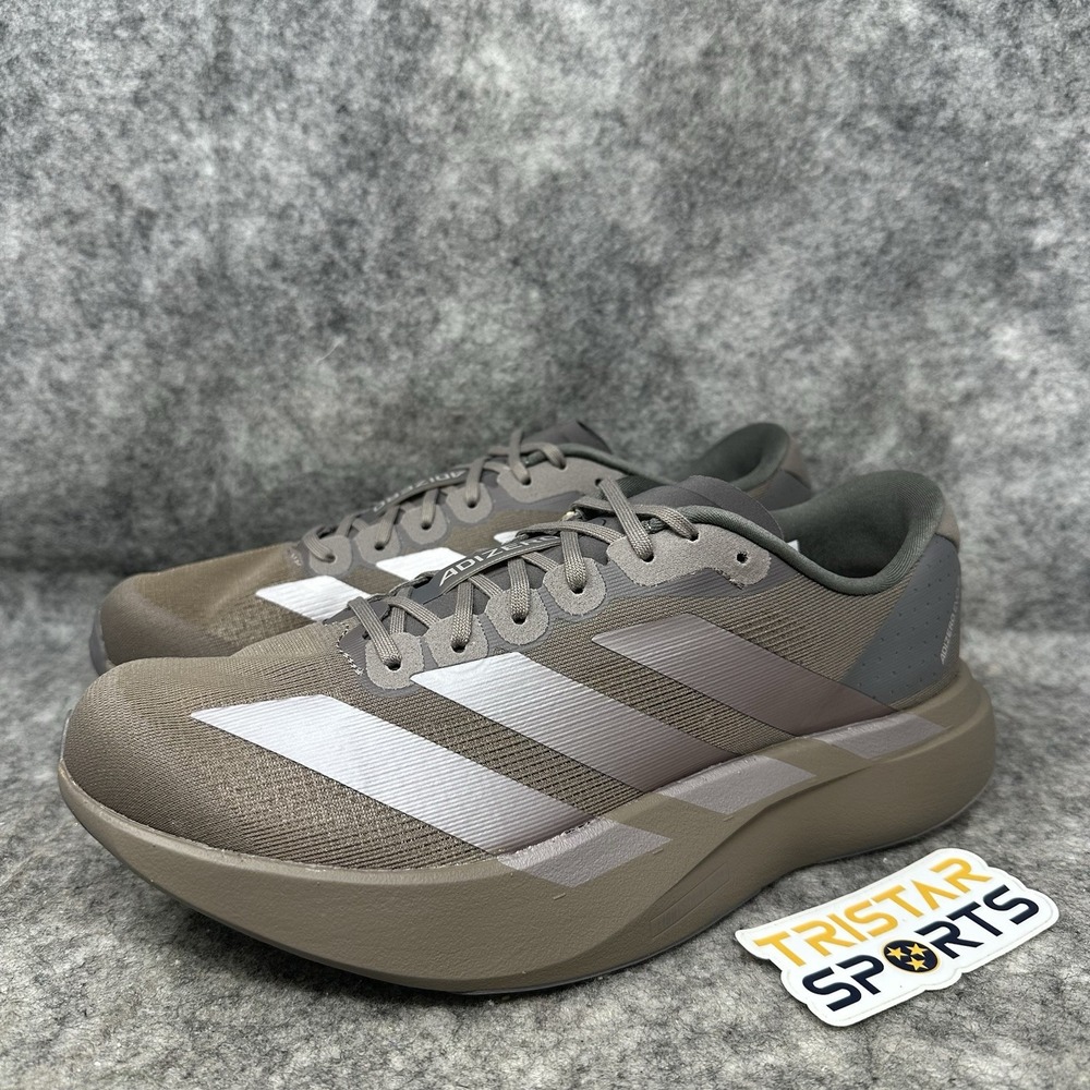 Adidas Adizero Evo SL Running Shoes Mens Size 8 Charcoal Coffee Metallic KI6884